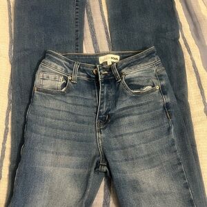 Fashion Nova Women's Dark Blue Skinny Jeans